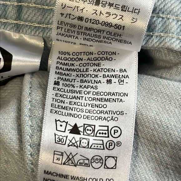 Levis Loose Fit Utility Carpenter Overalls Light Indigo Wash NWT - Picture 7 of 11